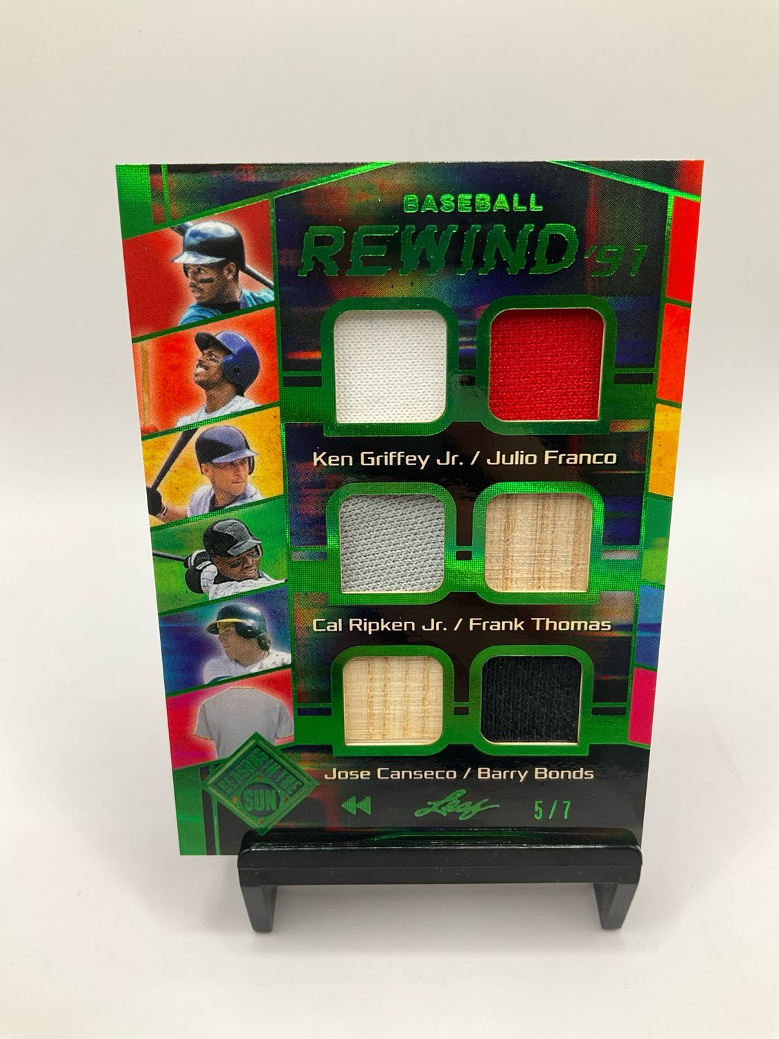2026 LEAF BASEBALL REWIND '91 GRIFFEY, FRANCO, RIPKEN, THOMAS, CANSECO, BONDS DAWSON, GLAVINE, CLEMENS, RYAN, PALMEIRO, CLARK /7 NO. BR-14