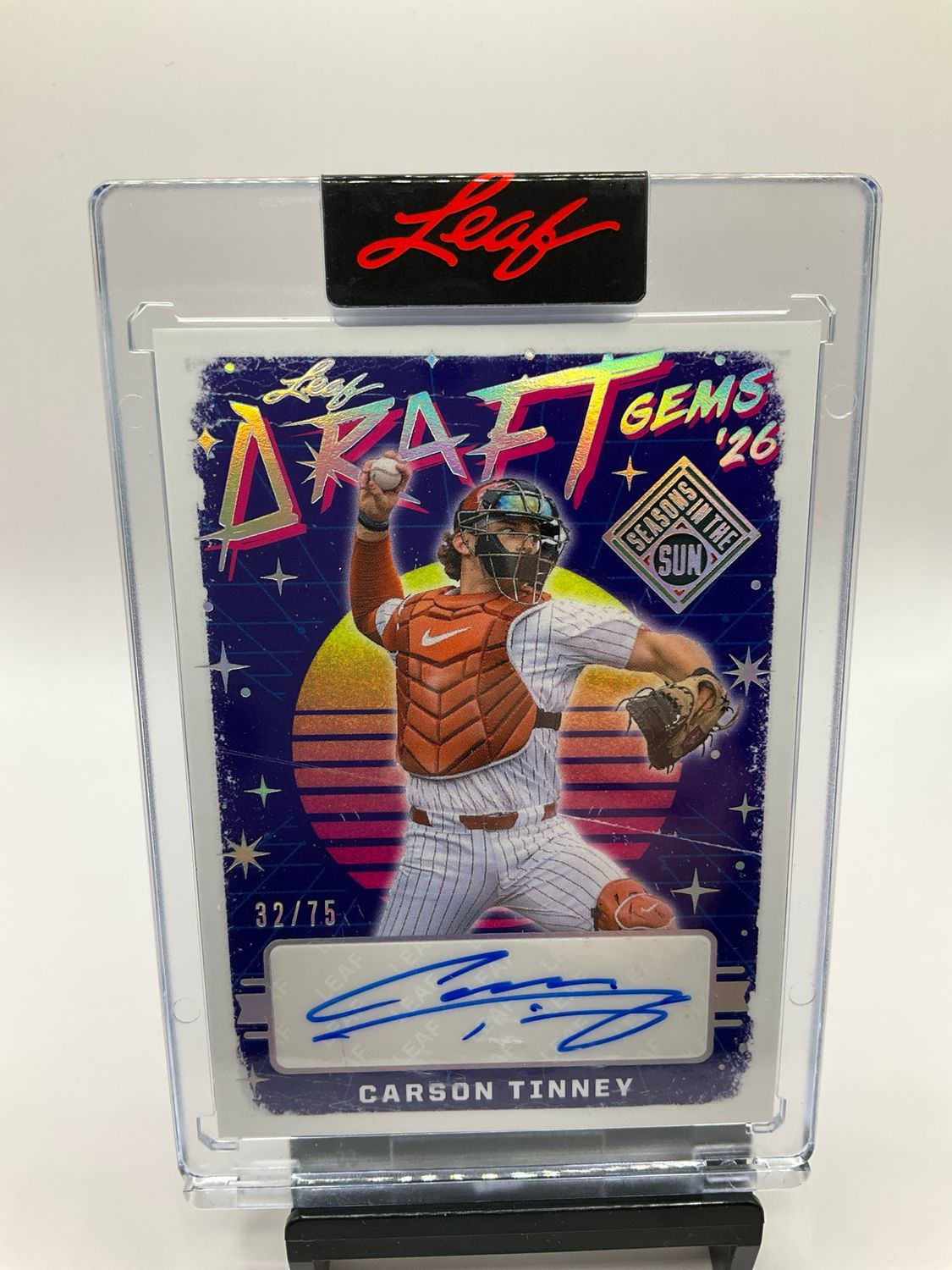 2026 LEAF SEASONS IN THE SUN CARSON TINNEY AUTO /75 NO. DG-CT1
