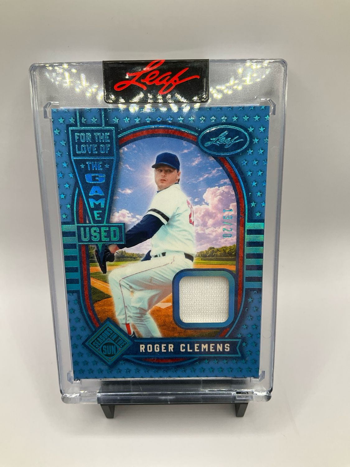 2026 LEAF SEASONS IN THE SUN ROGER CLEMENS PATCH /20 NO. FL-34