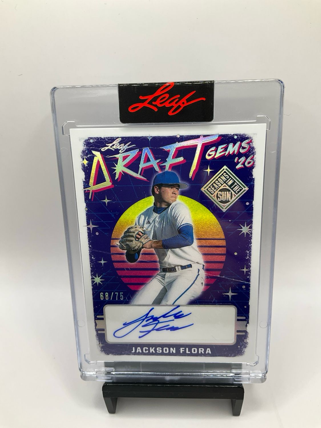 2026 LEAF SEASONS IN THE SUN JACKSON FLORA AUTO /75 NO. DG-JF1