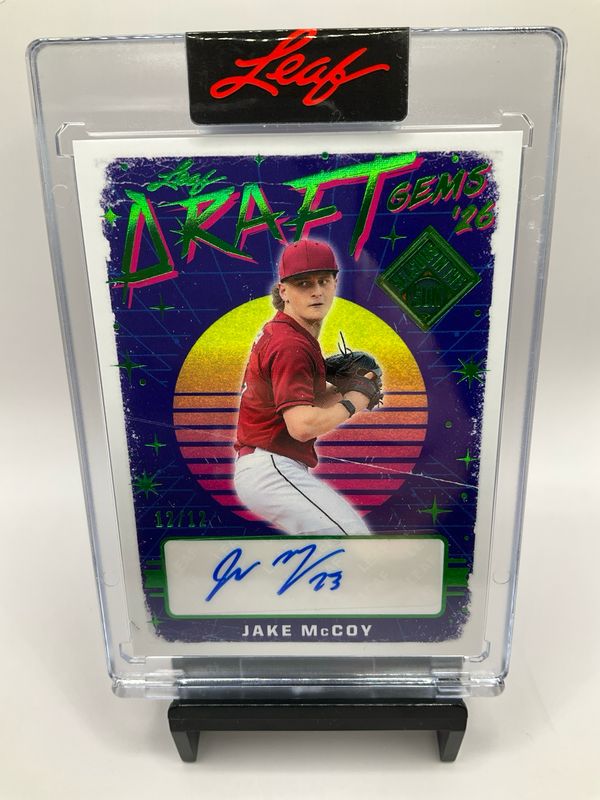 2026 LEAF SEASONS IN THE SUN JAKE MCCOY AUTO /12 NO. DG-JMC