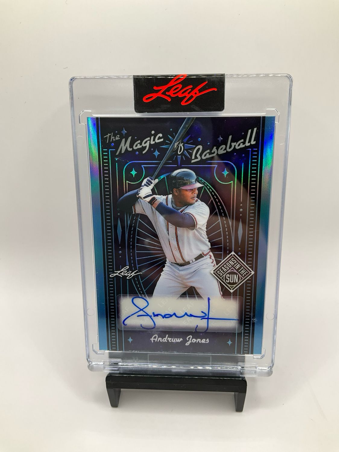 2026 LEAF SEASONS IN THE SUN THE MAGIC OF BASEBALL ANDRUW JONES AUTO /8 NO. MB-AJ1