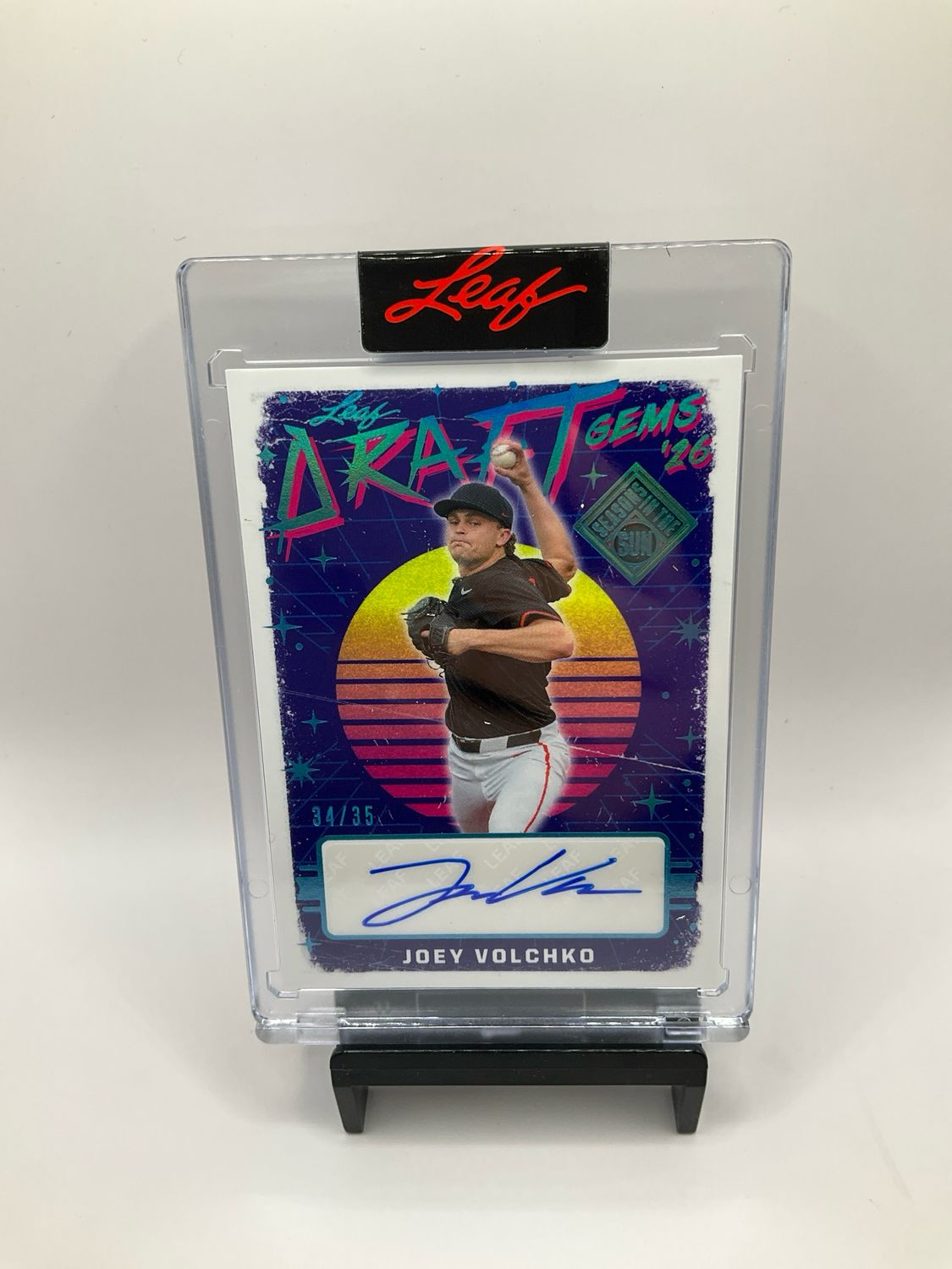 2026 LEAF SEASONS IN THE SUN JOEY VOLCHKO AUTO /35 NO. DG-JV1