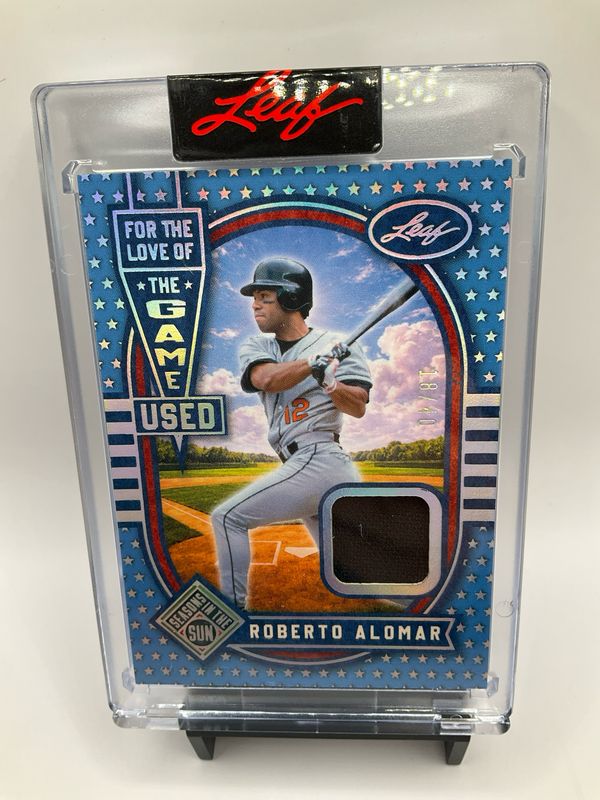 2026 LEAF SEASONS IN THE SUN ROBERTO ALOMAR PATCH /40 NO. FL-33
