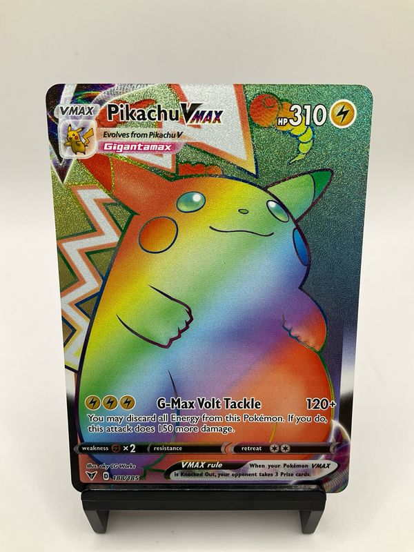 2020 POKEMON PIKACHU VMAX 188/185