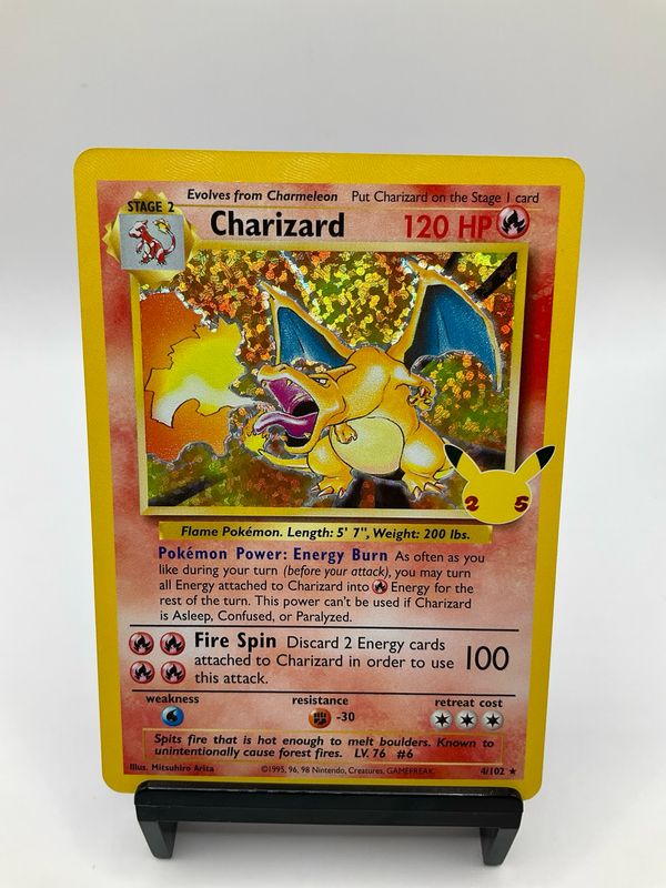 1995 POKEMON CHARIZARD 4/102 (B)