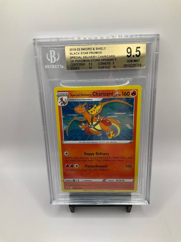 2020 POKEMON SPECIAL DELIVERY CHARIZARD SWSH075 BECKETT 9.5