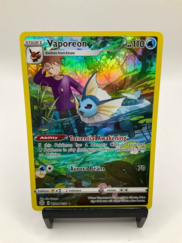 2022 POKEMON VAPOREON TG02/TG30 (C)
