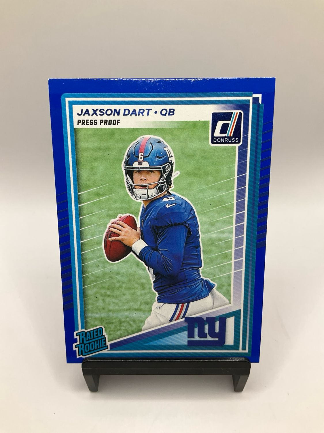 2025 DONRUSS JAXSON DART BLUE PRESS PROOF NO. 400