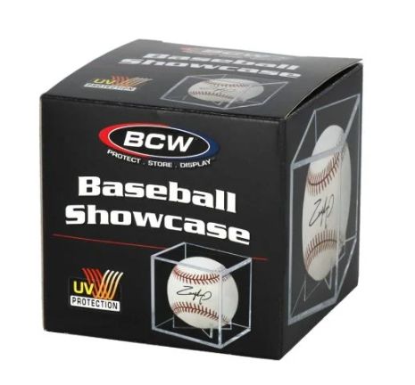 BCW UV BASEBALL SHOWCASE WITH HOLDER