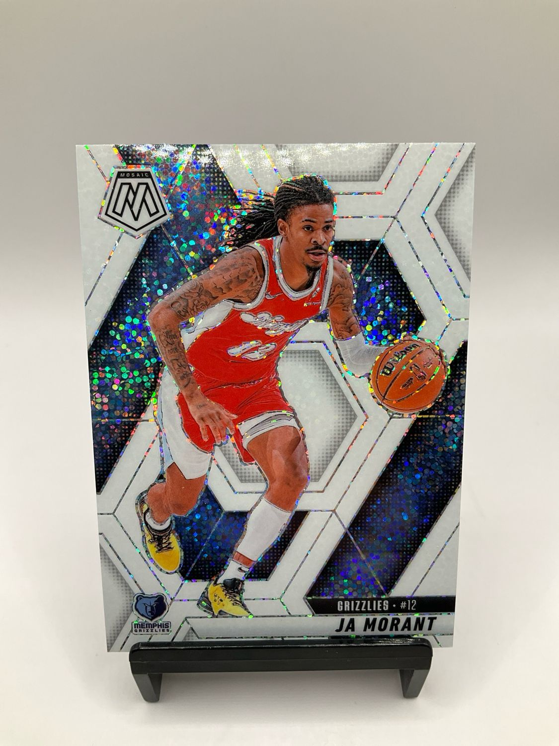 2024 MOSAIC JA MORANT WHITE SPARKLE NO. 195