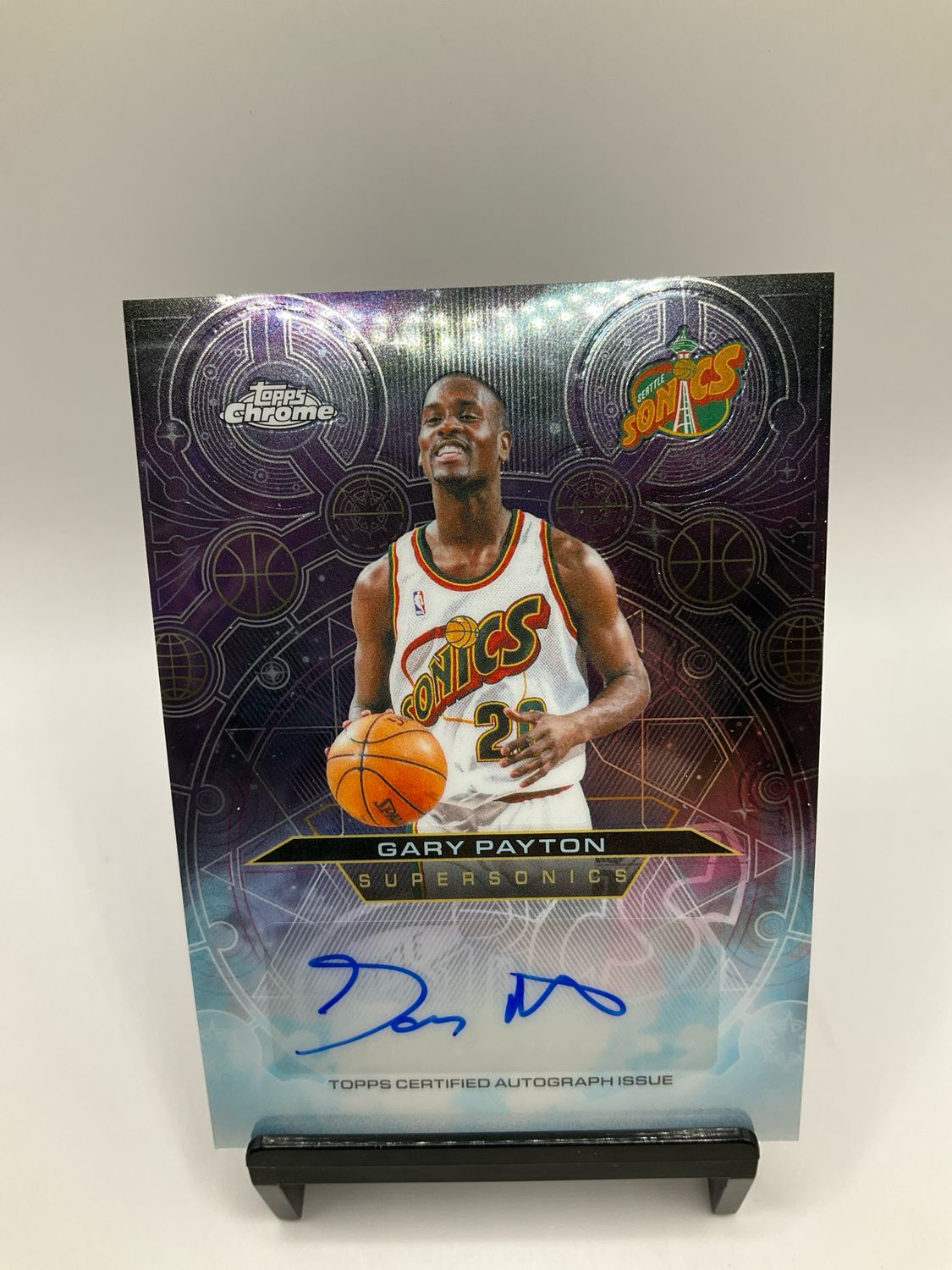 2025 TOPPS CHROME UPDATE GARY PAYTON AUTO NO. CH-GP