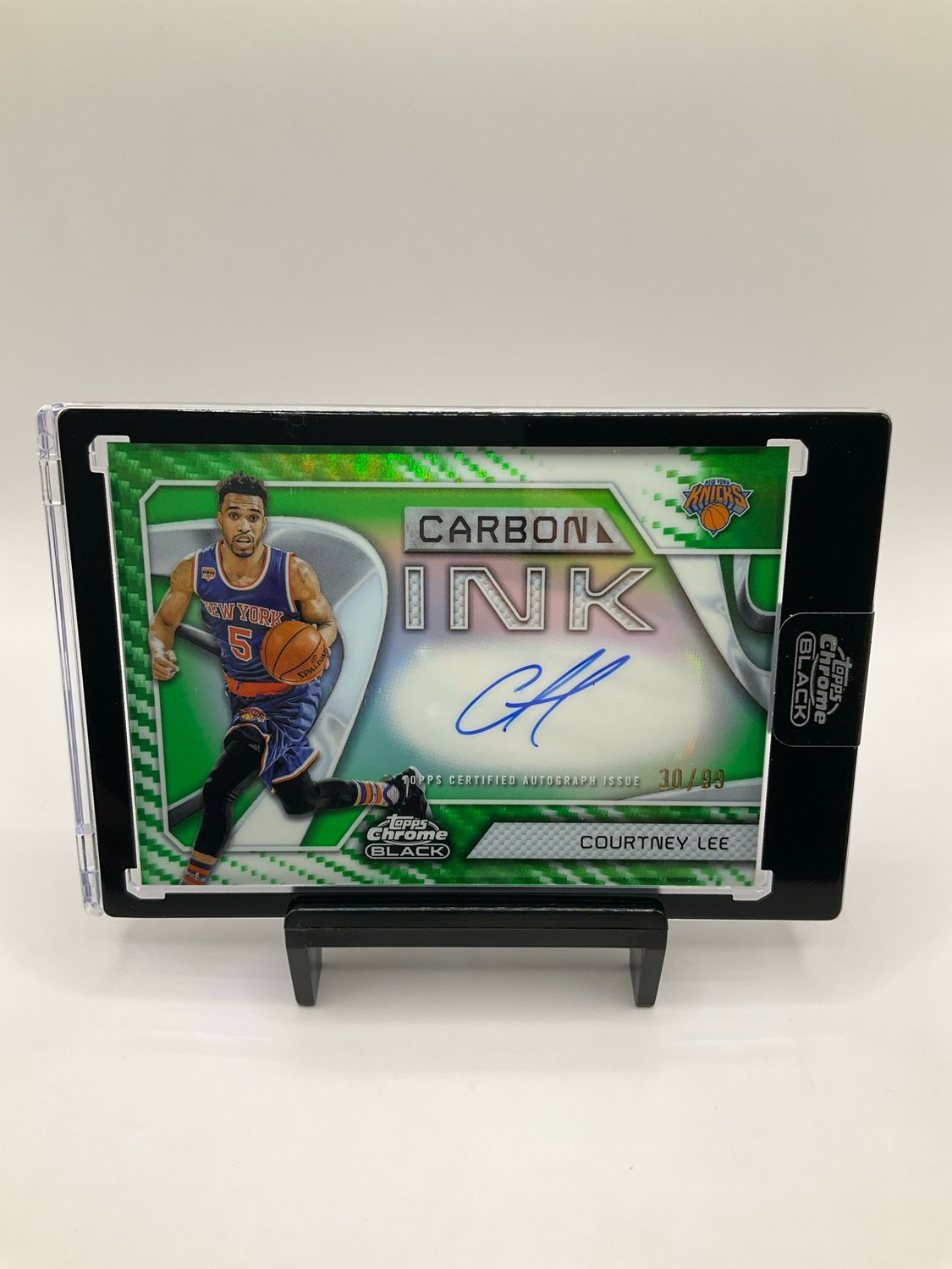 2025 TOPPS CHROME BLACK COURTNEY LEE CARBON INK AUTO /99 NO. CI-CL