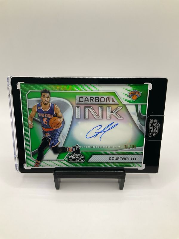 2025 TOPPS CHROME BLACK COURTNEY LEE CARBON INK AUTO /99 NO. CI-CL
