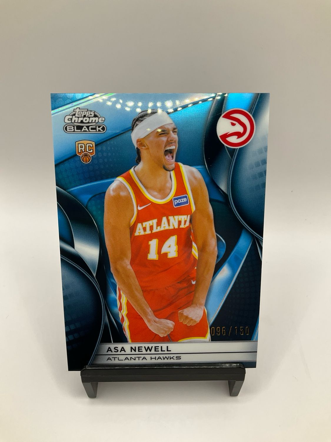 2025 TOPPS CHROME BLACK ASA NEWELL BLUE /150 NO. 123