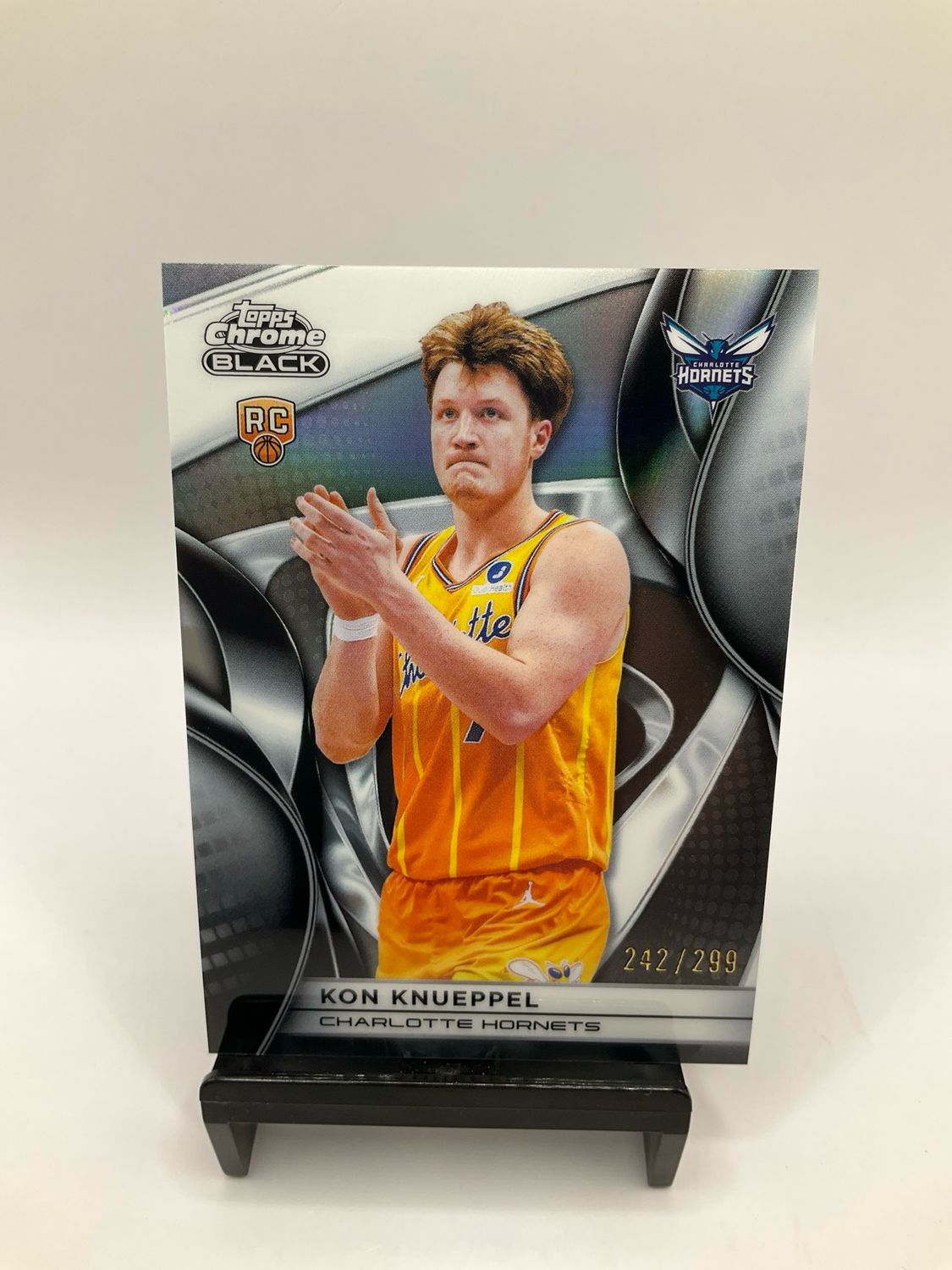 2025 TOPPS CHROME BLACK KON KNUEPPEL REFRACTOR /299 NO. 106