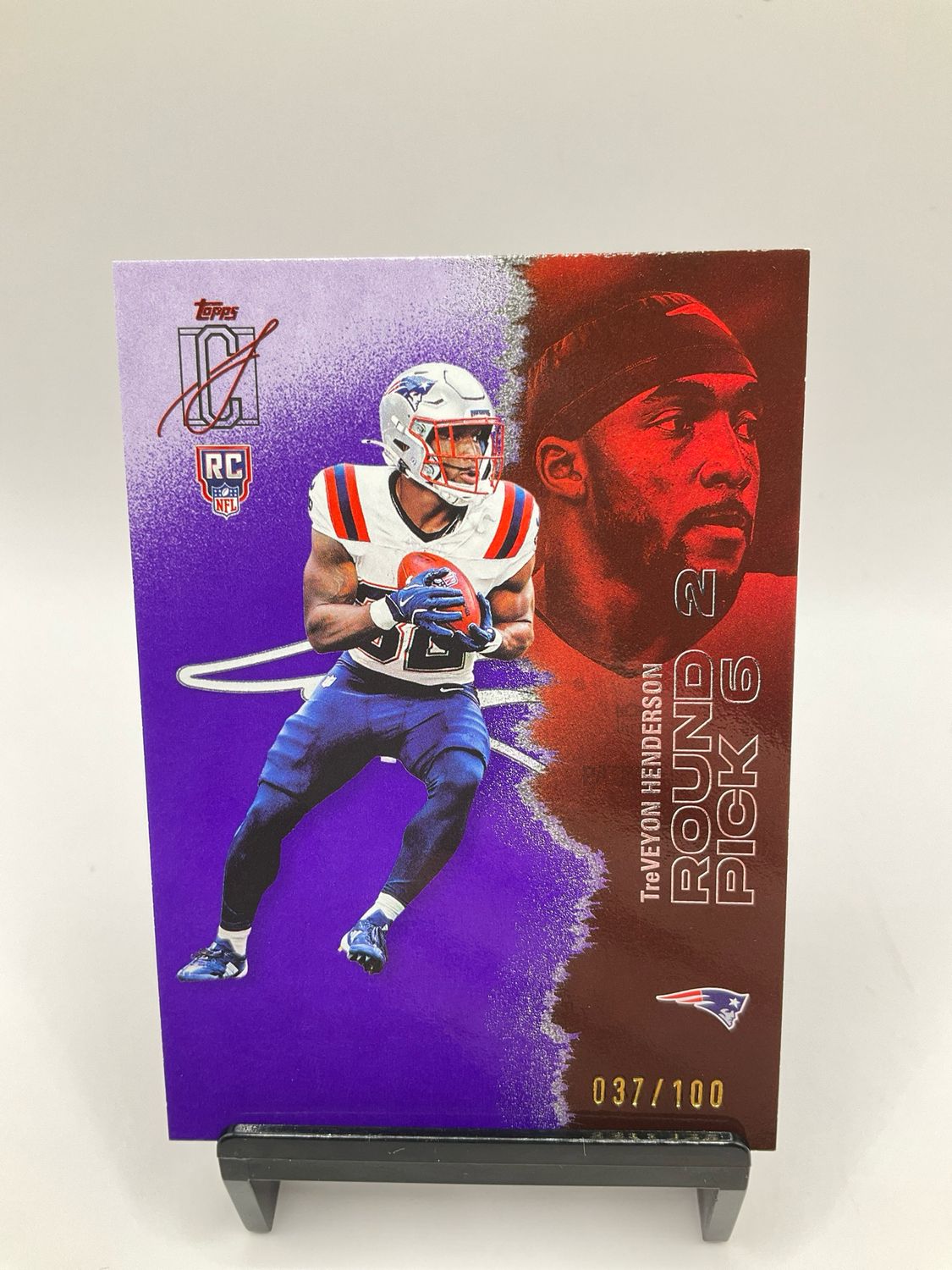2025 TOPPS SIGNATURE CLASS TREVEYON HENDERSON PURPLE /100 NO. 117
