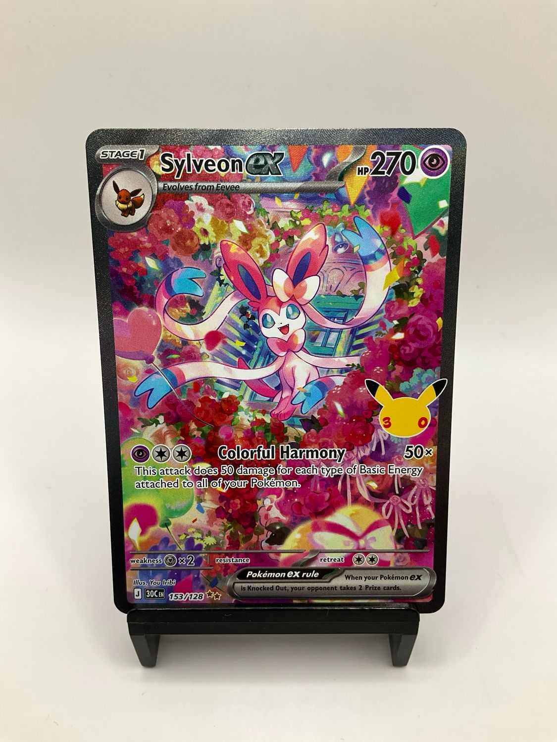 2026 POKEMON 30TH CELEBRATION SYLVEON EX 153/128