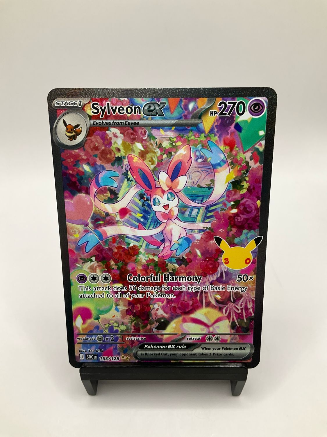 2026 POKEMON 30TH SYLVEON EX 153/128