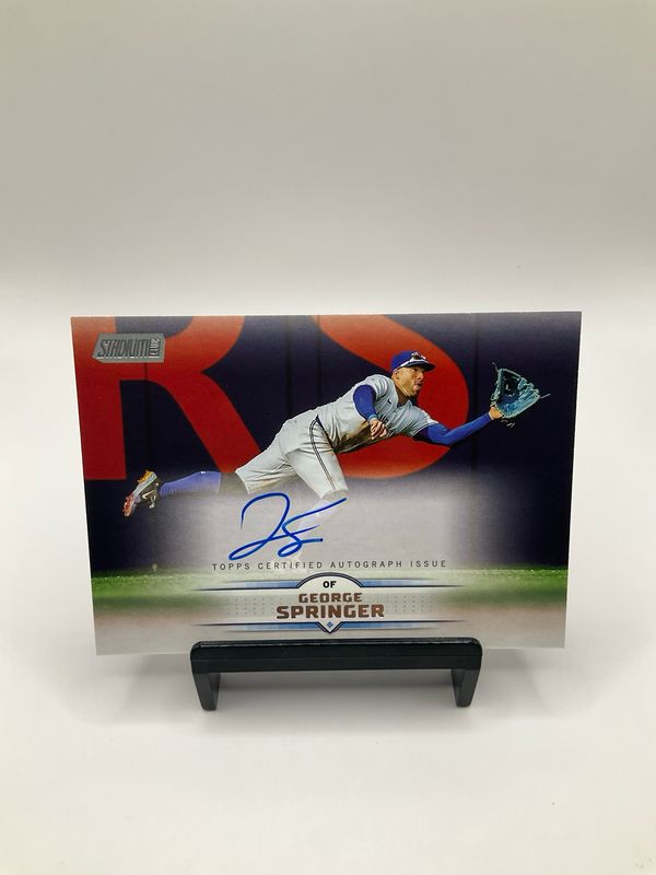2025 STADIUM CLUB GEORGE SPRINGER AUTO SCBA-GS
