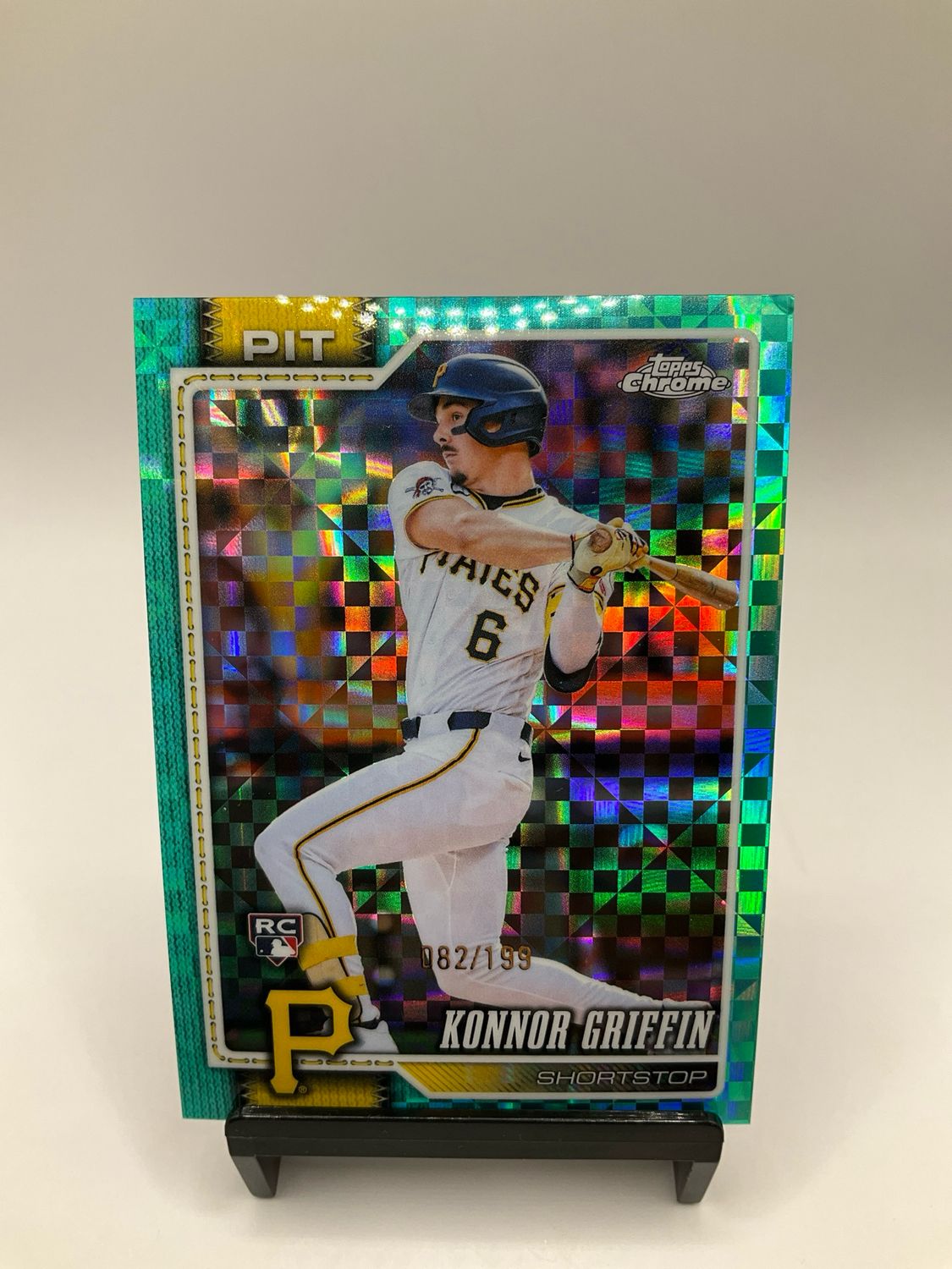 2026 Topps Chrome Konnor Griffin Teal X-Fractor 82/199