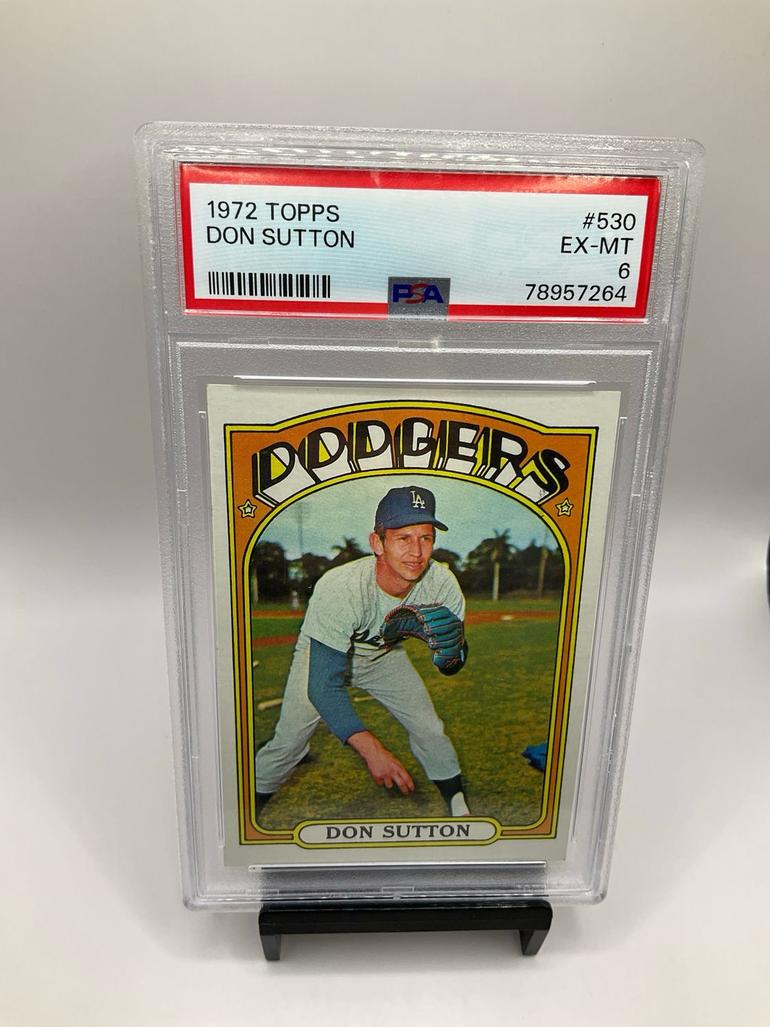 1972 TOPPS DON SUTTON #530 PSA 6