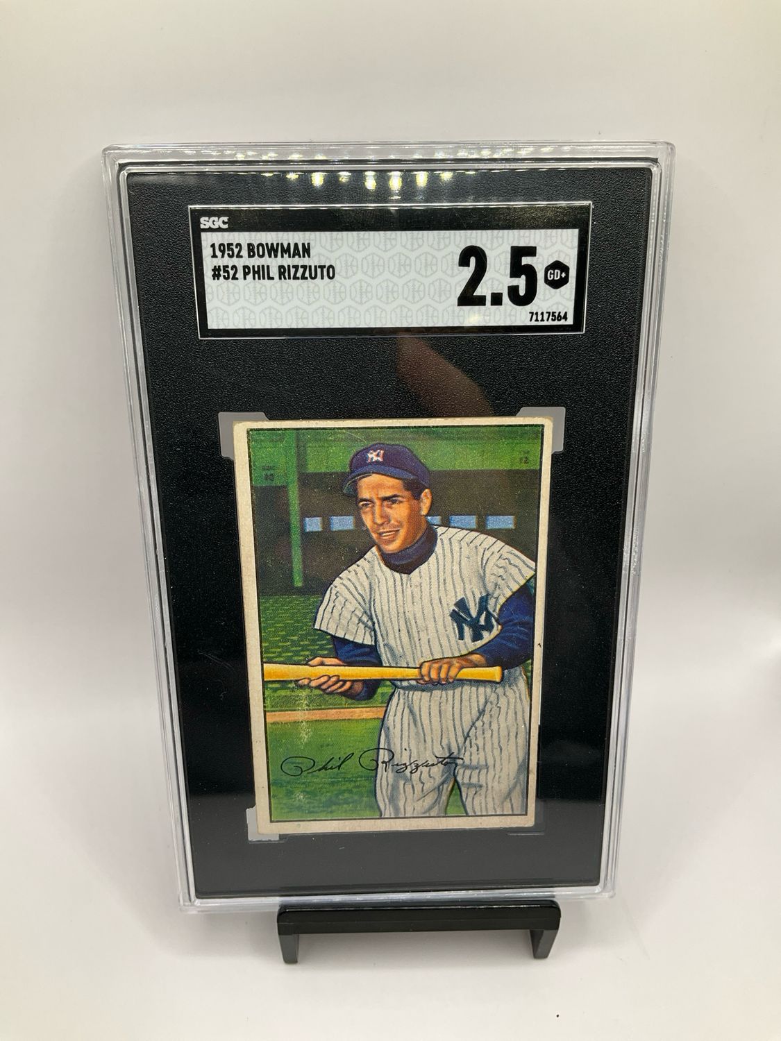 1952 BOWMAN #52 PHIL RIZZUTO SGC 2.5