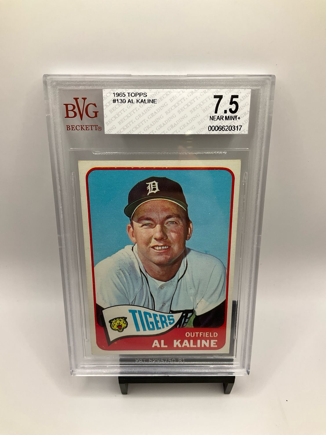 1965 TOPPS AL KALINE #130 BVG 7.5