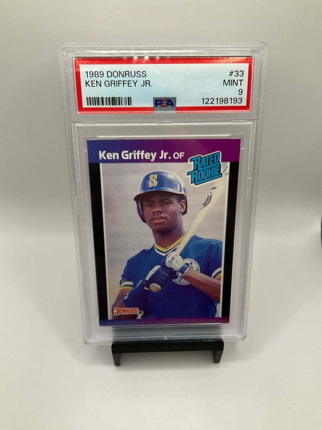 1989 DONRUSS KEN GRIFFEY JR #33 PSA 9