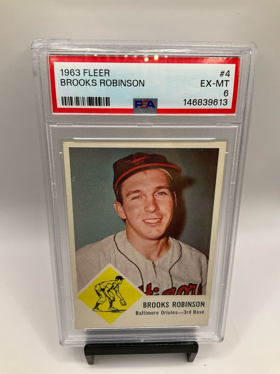 1963 FLEER BROOKS ROBINSON #4 PSA 6