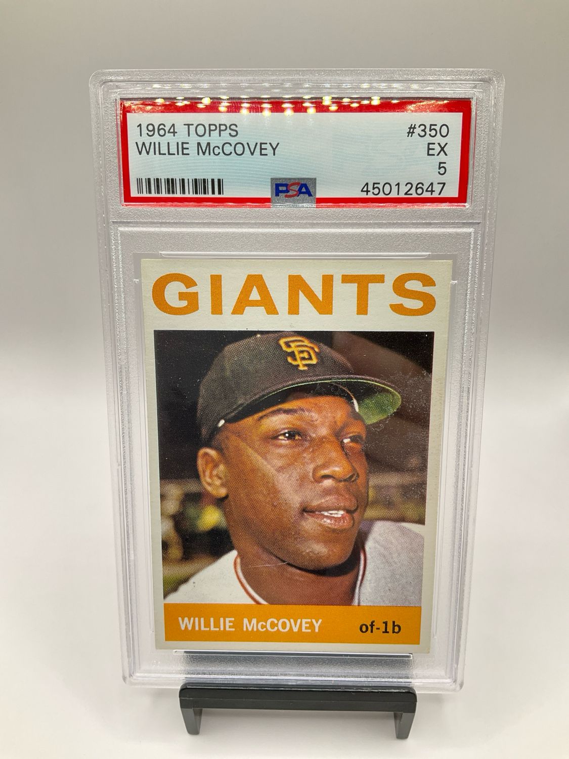 1964 TOPPS WILLIE MCCOVEY  #350 PSA 5