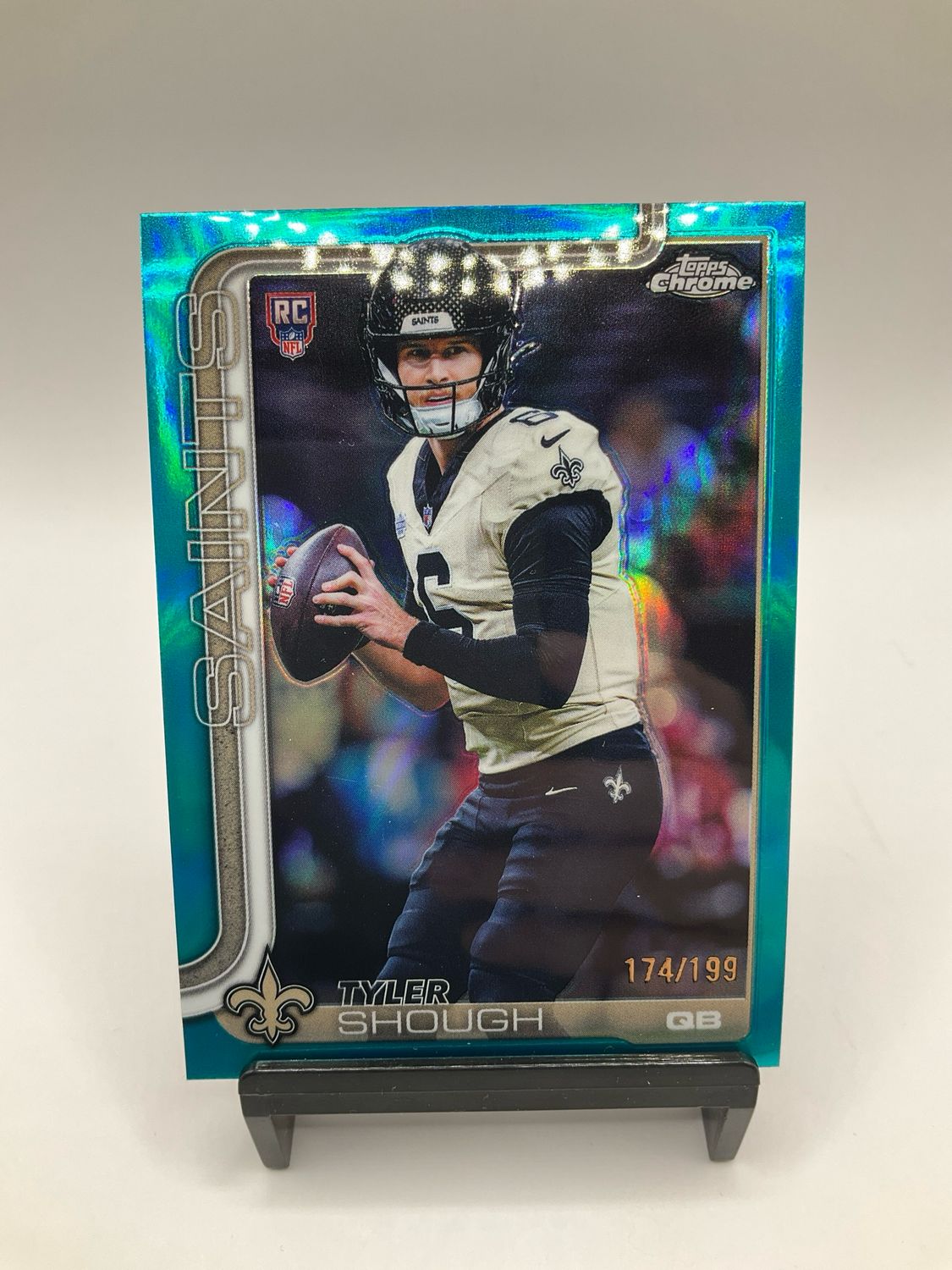 2025 TOPPS CHROME NO. 398 TYLER SHOUGH TEAL 174/199