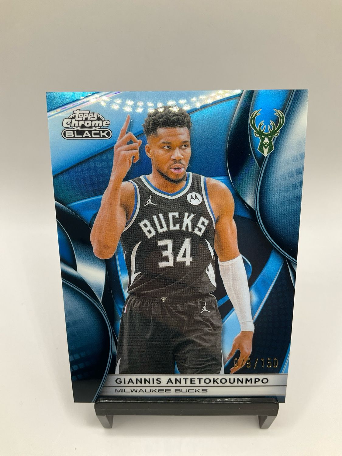 2026 TOPPS CHROME BLACK GIANNIS ANTETOKOUNMPO 079/150