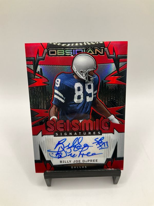 2026 OBSIDIAN BILLY JOE DUPREE SEISMIC SIGNATURES AUTO /99 NO. SS-BJD