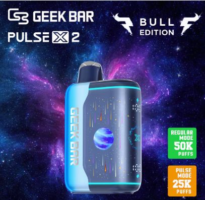 GEEK BAR PULSE X2 BLUE RAZZ BULL 50K