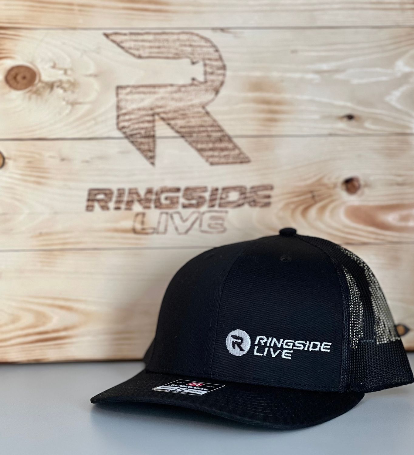 Richardson 112 - Ringside Live Black with Silver Stitching