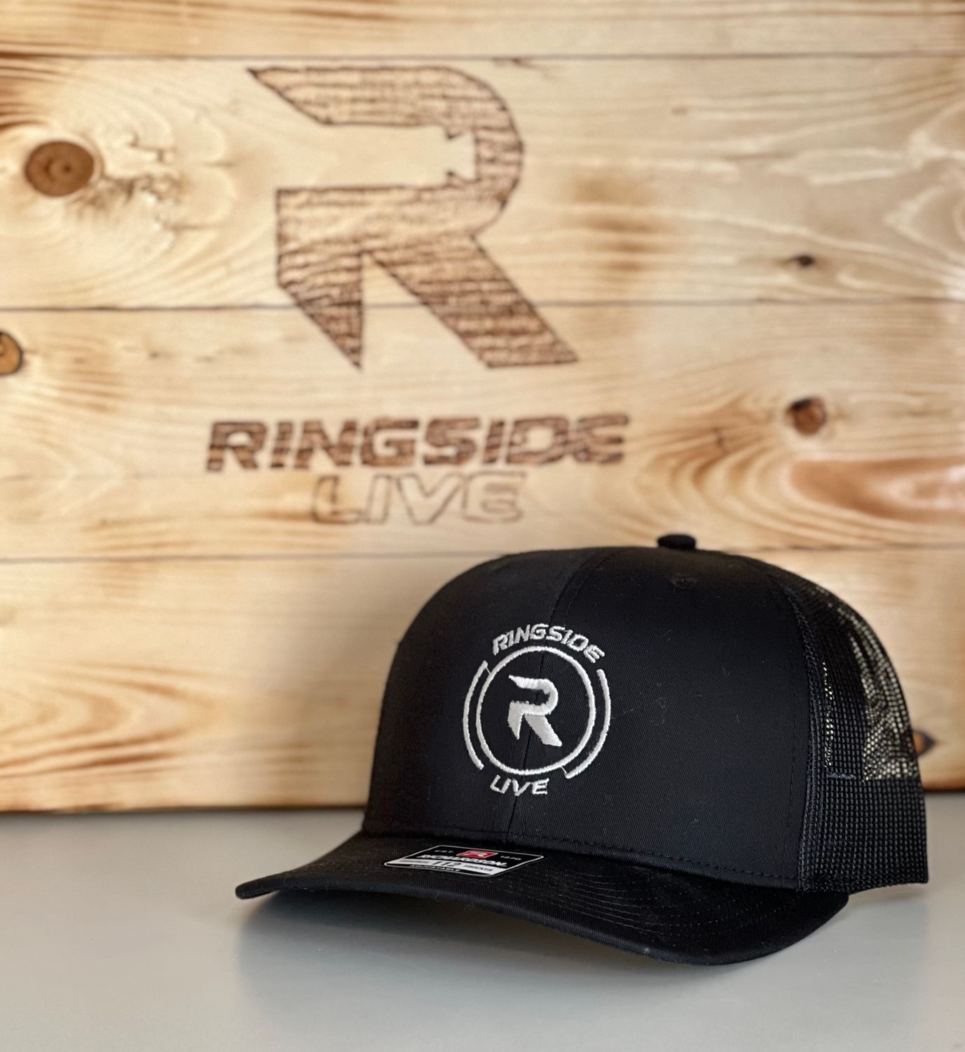 Richardson 112 - Ringside Live Black with Silver Stitching