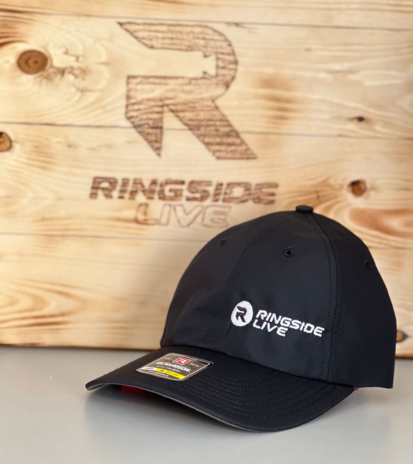 Richardson 220 - Ringside Live Black with White Stitching