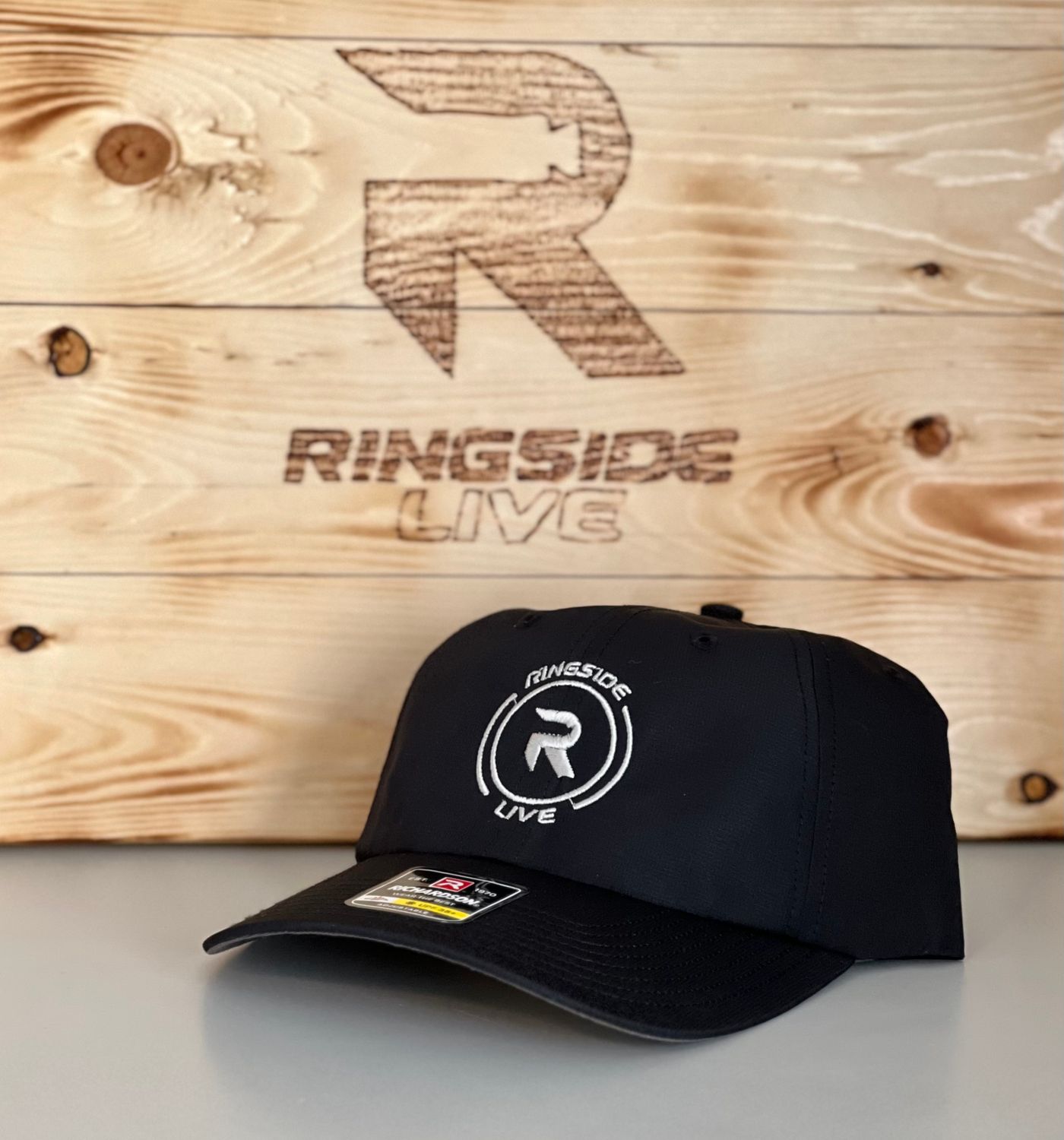 Richardson 220 - Ringside Live Black with Silver Stitching