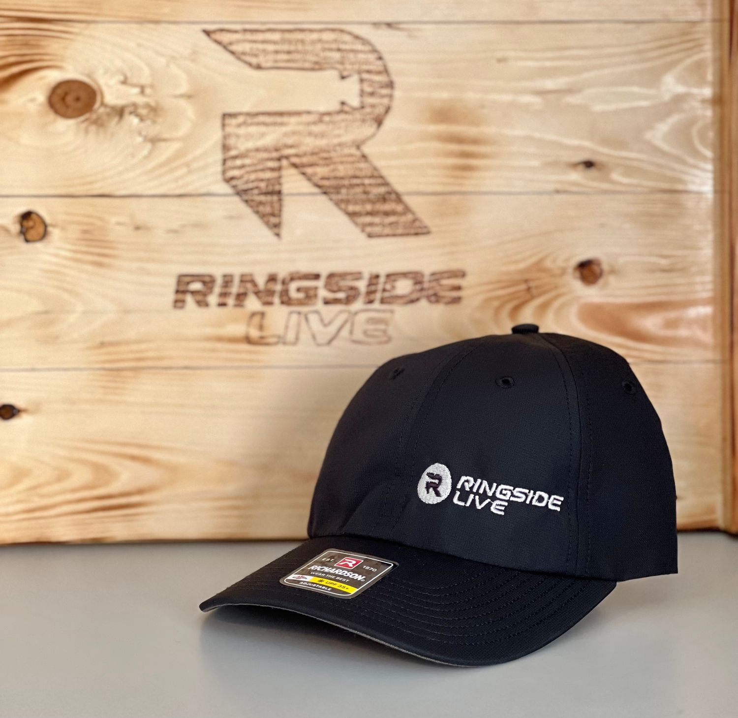 Richardson 220 - Ringside Live Black with Silver Stitching