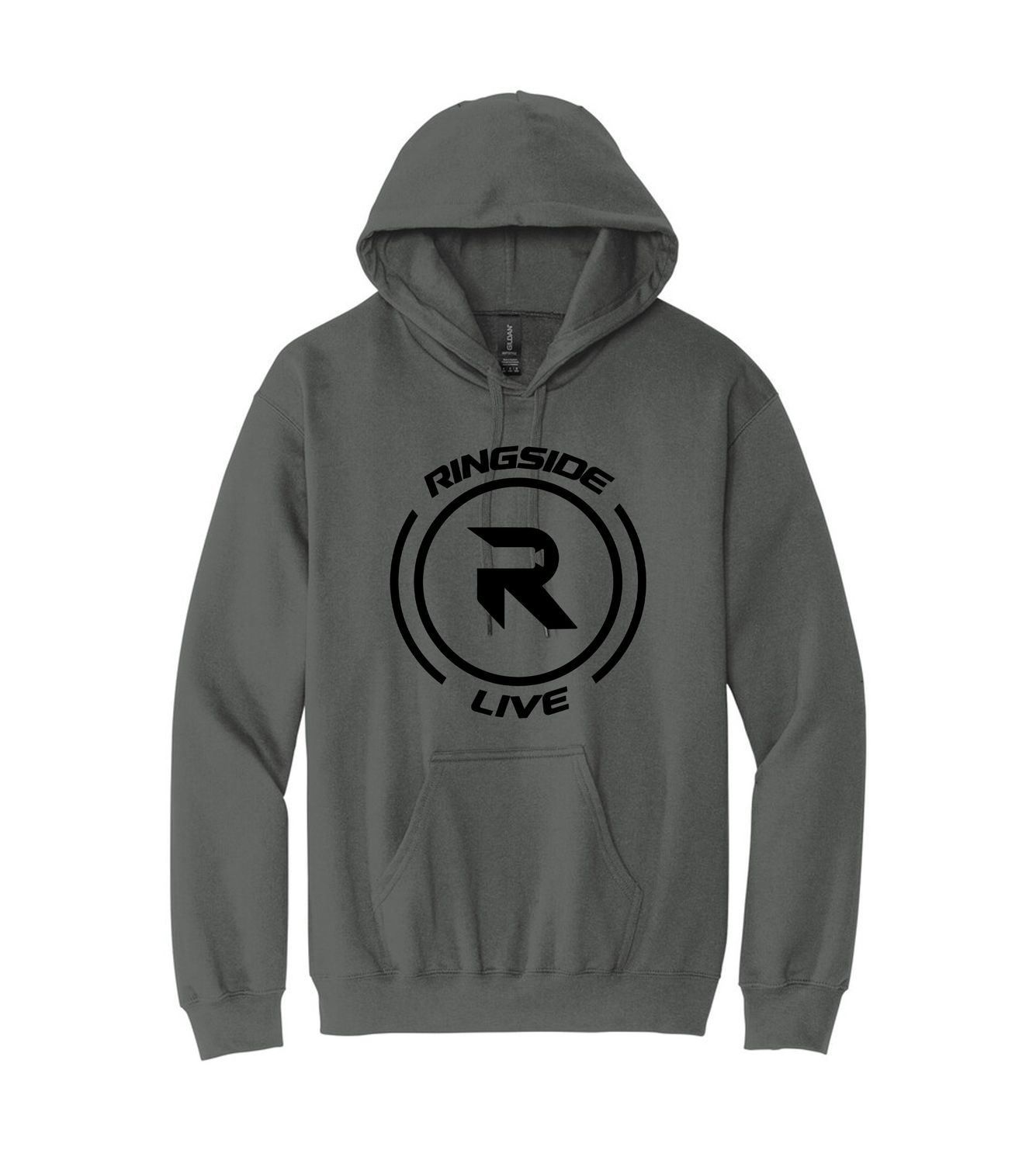 Ringside Live Hoodie | Charcoal with Black Logo