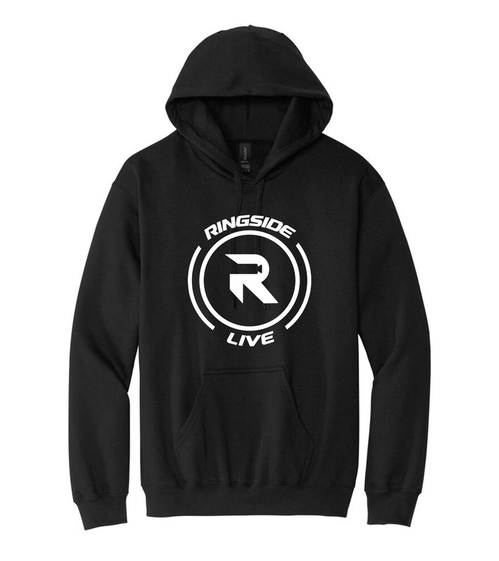 Ringside Live Hoodie | Black with White Logo Ringside Live Hoodie | Black with White Logo
