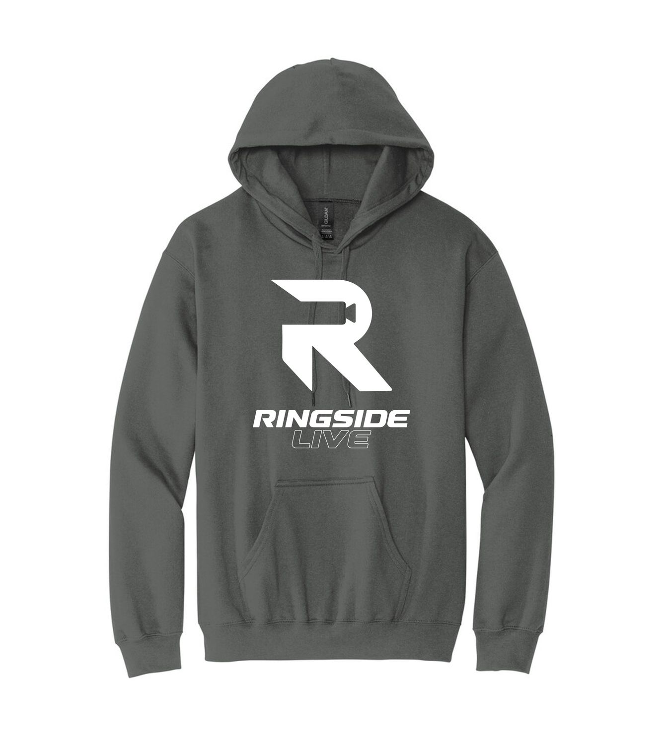 Ringside Live Hoodie | Charcoal with White Logo