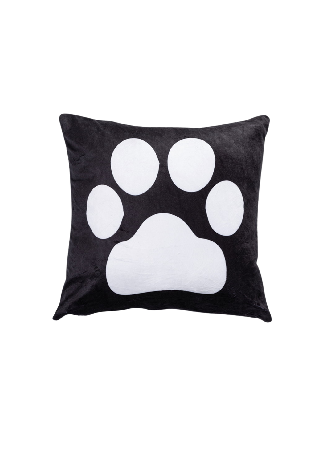 Plush Paw Print Cushion