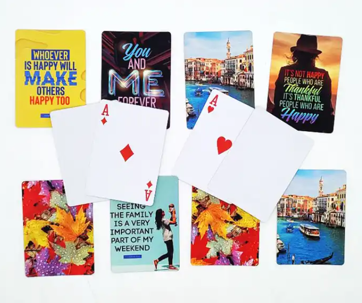 Personalised 52 pack of playing cards