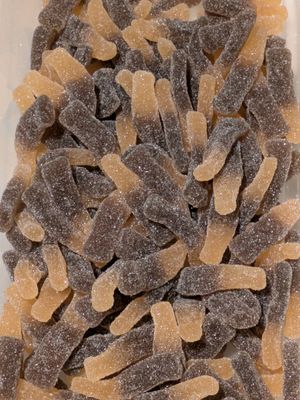 Bouteilles cola sucrées