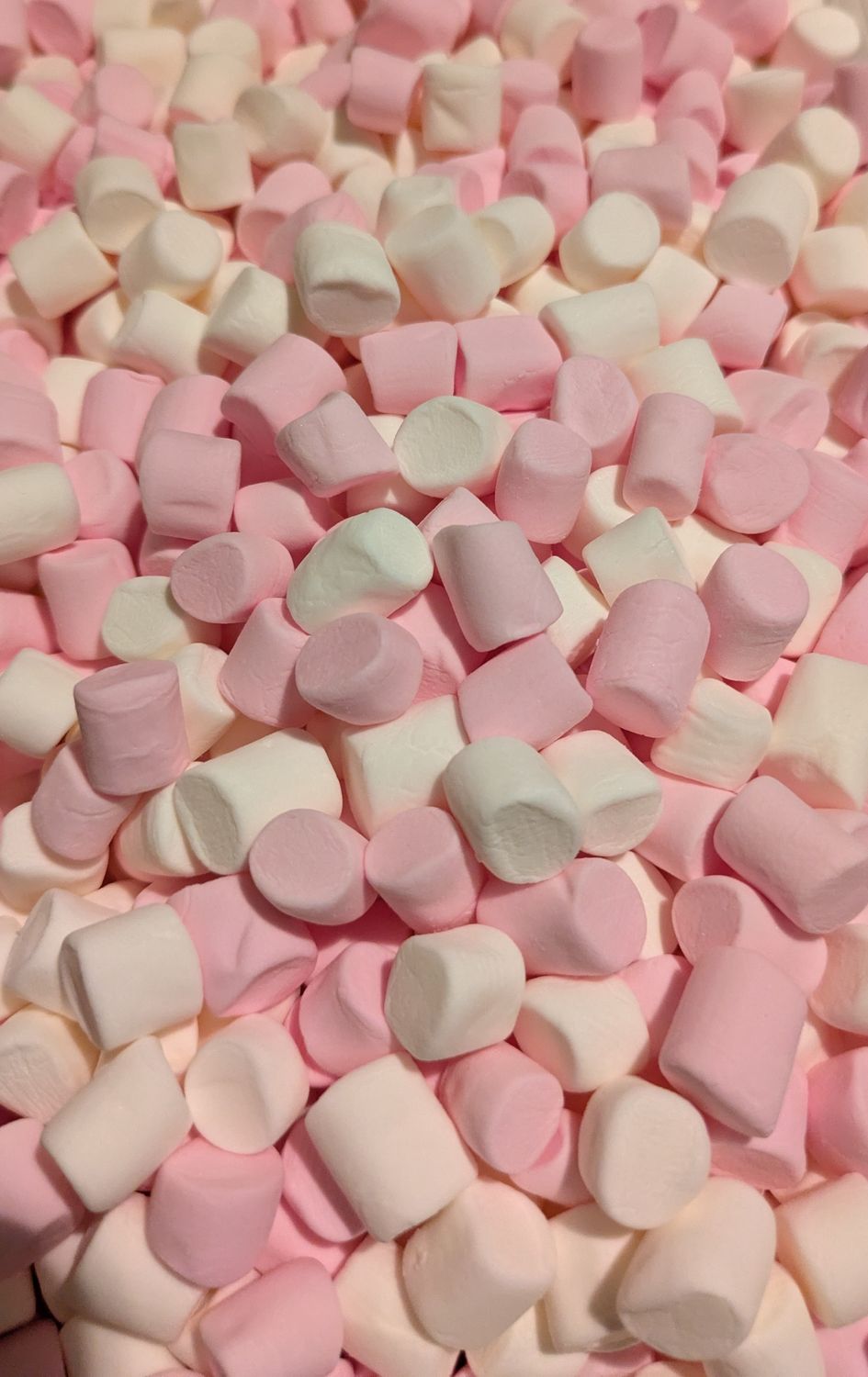 Mini marshmallow rose et blanc