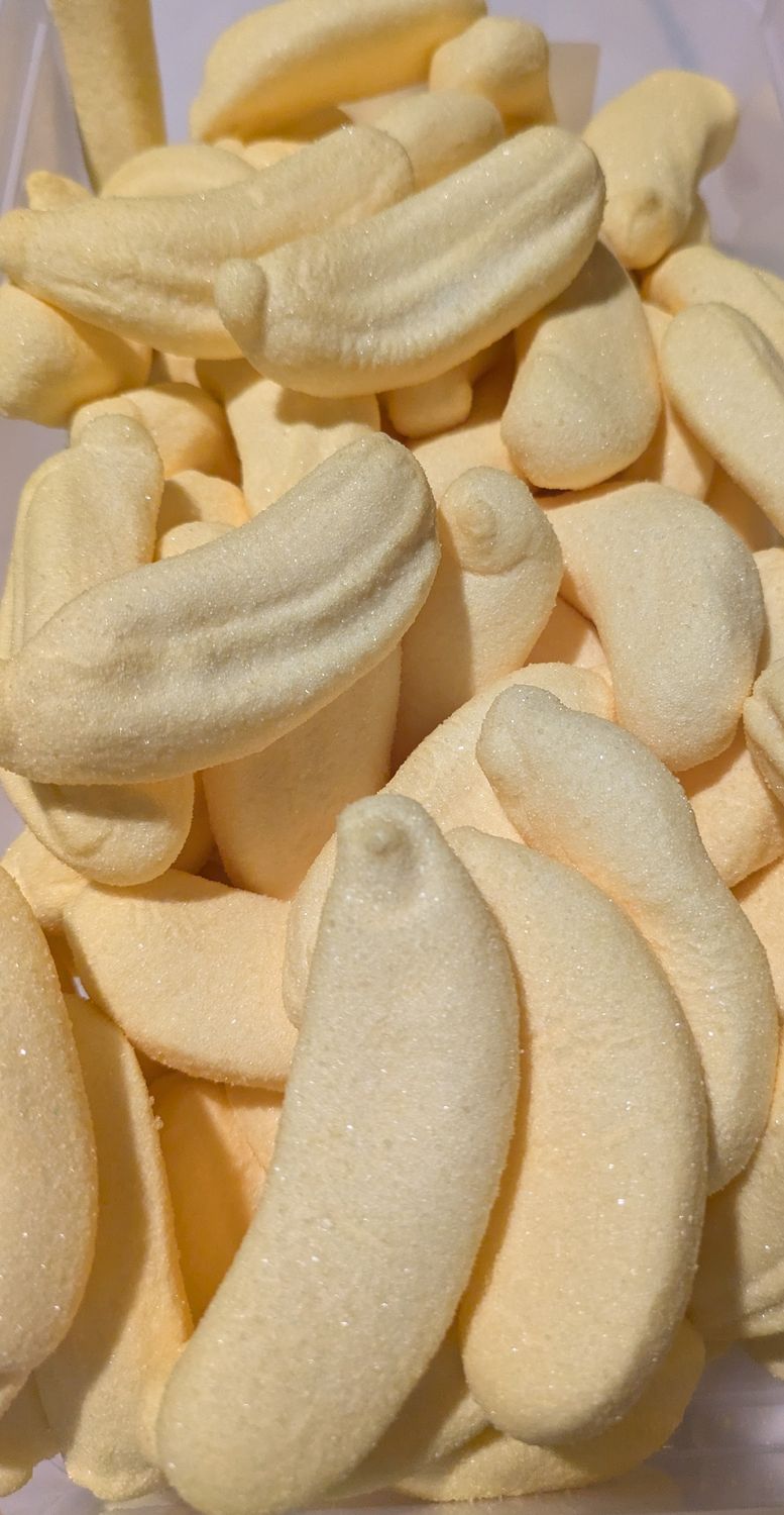 Marshmallow banane fourrée au chocolat