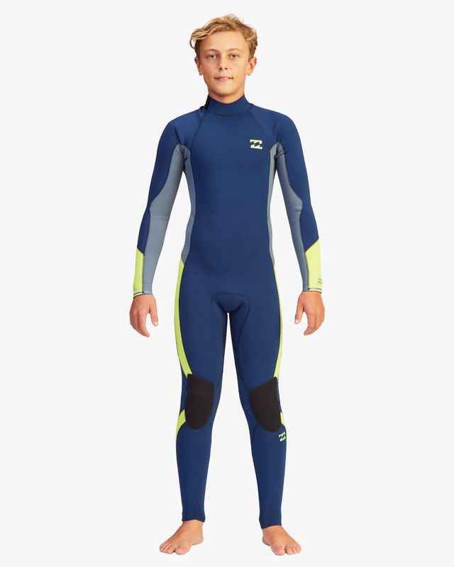 Billabong Boys Absolute 4/3 Back Zip Wetsuit - Navy