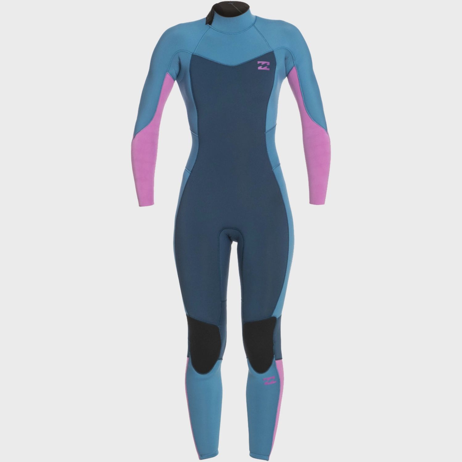 Billabong Girls Synergy 4/3 Back Zip Wetsuit - River, Size: Age 8